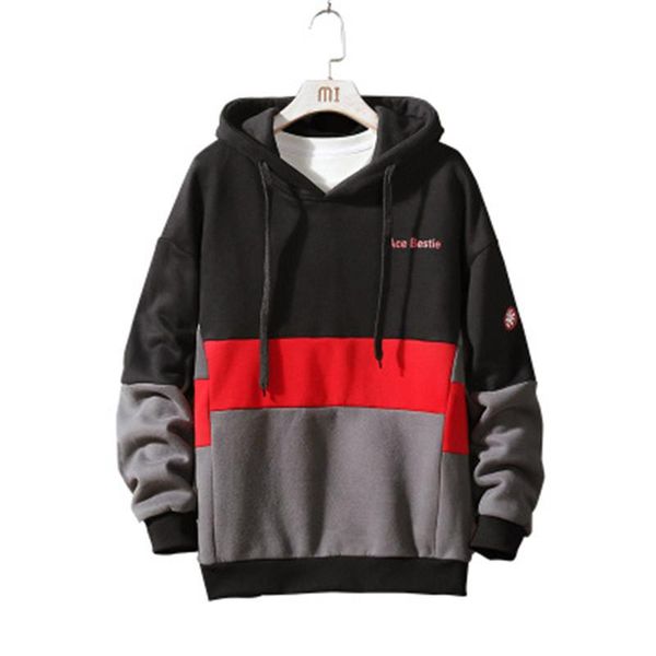 man colorblock hoodie fashion trend oversize fleece long sleeve sweatshirts designer male winter new loose casual pullover sweater, Black
man colorblock hoodie fashion trend oversize fleece long sleeve sweatshirts designer male winter new loose casual pullover sweater, Black