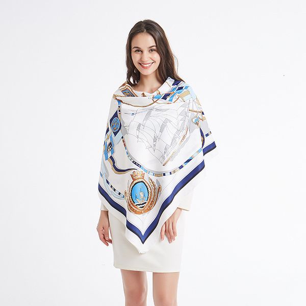 new twill silk scarf women shawl&wrap fashion sailboat printing hijab square scarves female foulard beach towel bandana 130*130cm, Blue;gray
new twill silk scarf women shawl&wrap fashion sailboat printing hijab square scarves female foulard beach towel bandana 130*130cm, Blue;gray