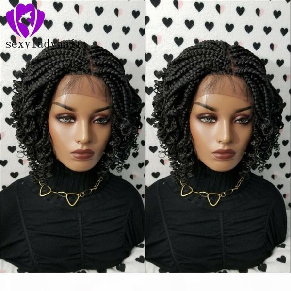 new style senegalese braided lace front wig short kinky curly wig natural braided wig with baby hair for africa women, Black;brown
new style senegalese braided lace front wig short kinky curly wig natural braided wig with baby hair for africa women, Black;brown