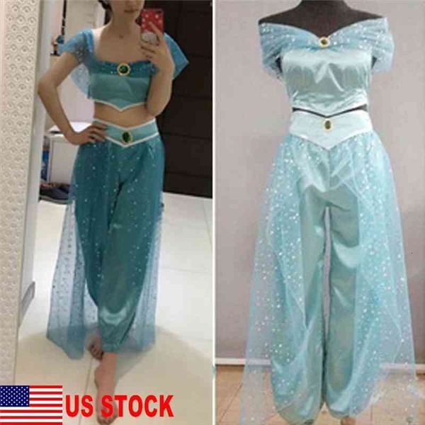 hirigin women sets aladdin jasmine princess cosplay women girl fancy dress up party costume sets mesh decoration pants crop top, White
hirigin women sets aladdin jasmine princess cosplay women girl fancy dress up party costume sets mesh decoration pants crop top, White