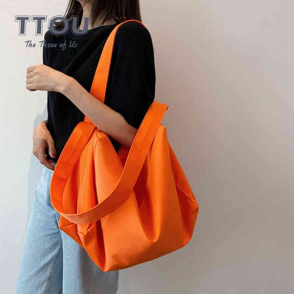 shopping bags large capacity nylon tote for women summer trendy soft simple big handbags female casual shoulder crossbody 220310
shopping bags large capacity nylon tote for women summer trendy soft simple big handbags female casual shoulder crossbody 220310