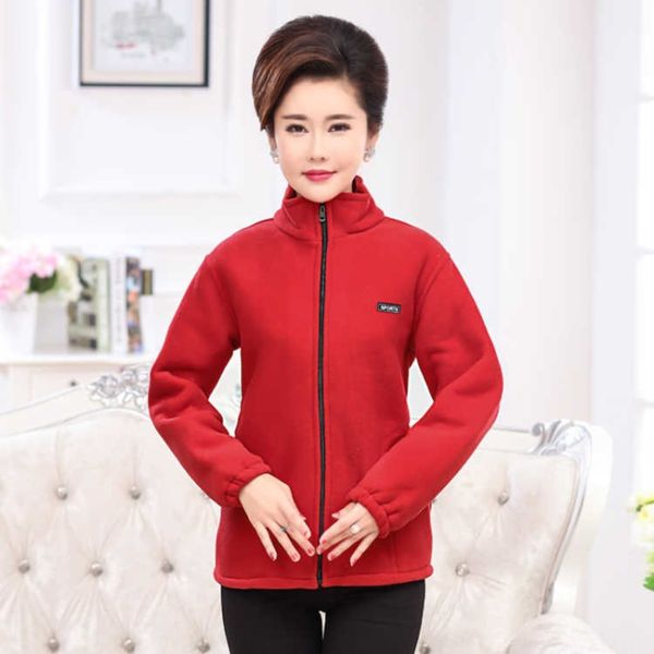polar fleece sweater for middle-aged and wool coat woolelderly women's autumn new sports coat large size mother wear long sleeve stand, Black
polar fleece sweater for middle-aged and wool coat woolelderly women's autumn new sports coat large size mother wear long sleeve stand, Black
