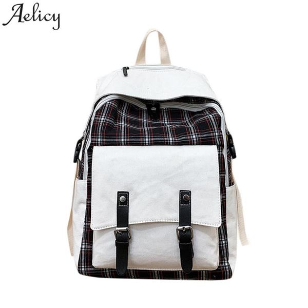 aelicy backpack women canvas lattice patchwork backpacks large capacity simple teenage girls travel bag leisure mochila feminina
aelicy backpack women canvas lattice patchwork backpacks large capacity simple teenage girls travel bag leisure mochila feminina
