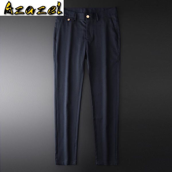 men's pants azazel wool mens luxury business casual male suit autumn and winter slim fit solid color man trousers, Black
men's pants azazel wool mens luxury business casual male suit autumn and winter slim fit solid color man trousers, Black