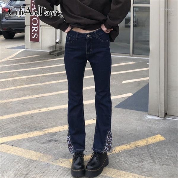 leopard print patchwork y2k flare jeans women vintage streetwear retro skinny trousers fashion korean denim pants cuteandpsycho1, Blue
leopard print patchwork y2k flare jeans women vintage streetwear retro skinny trousers fashion korean denim pants cuteandpsycho1, Blue