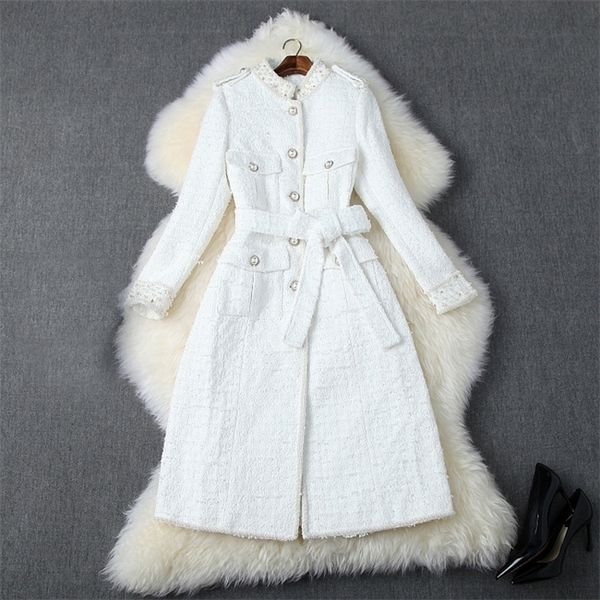 2019 fall autumn white / black long sleeve stand collar tweed beads belted single-breasted long outwear coat casual fashion coats o06t10192, Tan;black
2019 fall autumn white / black long sleeve stand collar tweed beads belted single-breasted long outwear coat casual fashion coats o06t10192, Tan;black
