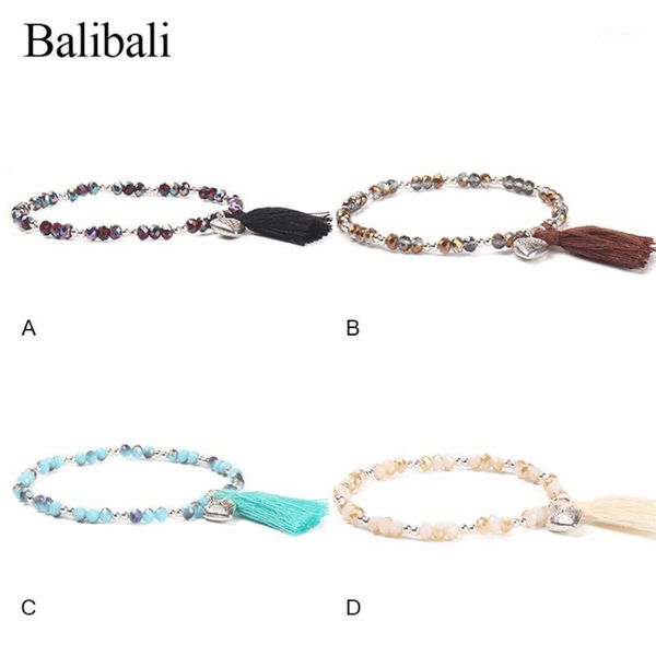 charm bracelets balibali trendy faceted crystal bracelet love heart tassel statement mixed healing reiki beads bangles pulseira femme1, Golden;silver
charm bracelets balibali trendy faceted crystal bracelet love heart tassel statement mixed healing reiki beads bangles pulseira femme1, Golden;silver
