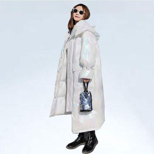 20 degrees winter coat women x- long warm parka hooded winter jacket 2019 trend metal gradient color oversize down jacket women1, Black
20 degrees winter coat women x- long warm parka hooded winter jacket 2019 trend metal gradient color oversize down jacket women1, Black