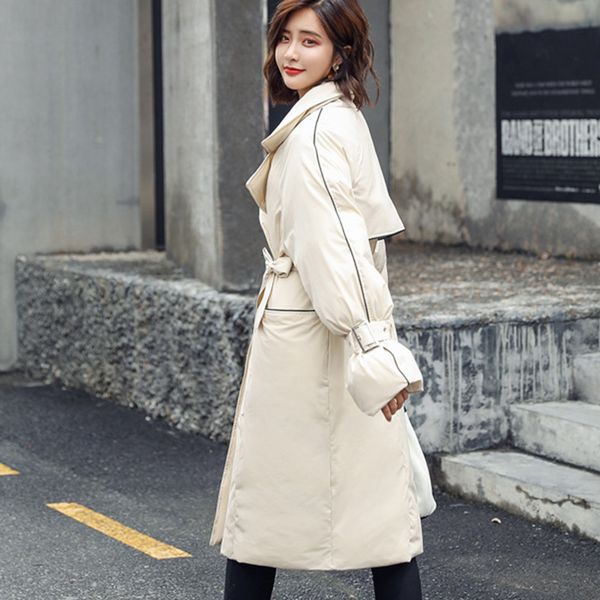 winter fur coat cotton with casual belt snow wear ladies parka fashion medium long 2021 new women axon, Black
winter fur coat cotton with casual belt snow wear ladies parka fashion medium long 2021 new women axon, Black