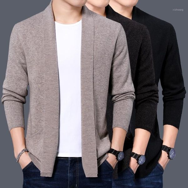 men's sweaters 100% cashmere men shawl 2021 arrival autumn winter casual pure wool thickened warm knitted cardigan coat1, White;black
men's sweaters 100% cashmere men shawl 2021 arrival autumn winter casual pure wool thickened warm knitted cardigan coat1, White;black