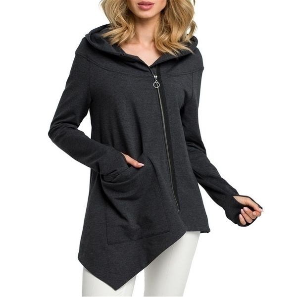 fashion oblique zipper long sleeve loose hoodies women autumn irregular casual women's sweatshirt hoodie sweat femme 201029, Black
fashion oblique zipper long sleeve loose hoodies women autumn irregular casual women's sweatshirt hoodie sweat femme 201029, Black