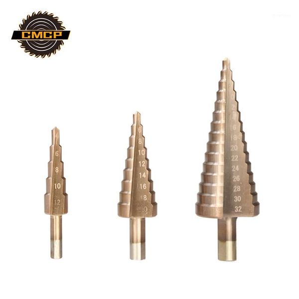 ticn coated step drill bit set hss straight grooved core drill bit triangle shank step cone metal/wood hole cutter1
ticn coated step drill bit set hss straight grooved core drill bit triangle shank step cone metal/wood hole cutter1