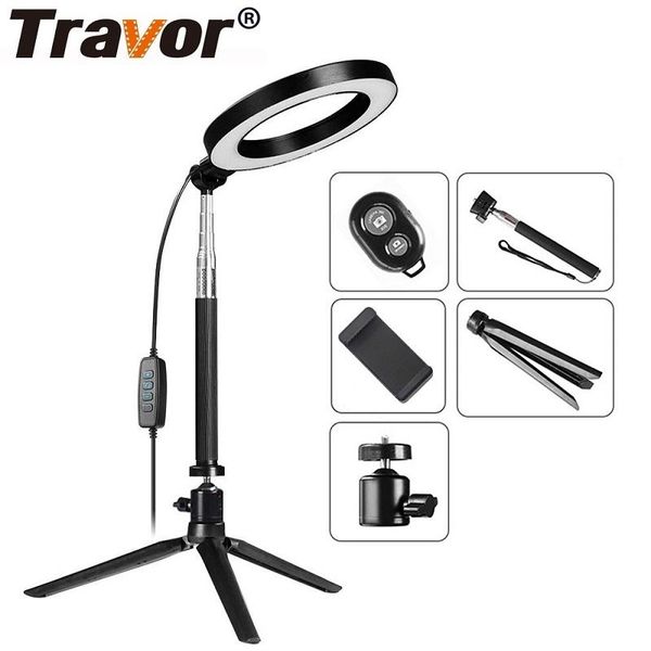 travor selfie led ring light 6" dimmable usb plug round lamp with tripod bluetooth for studio pgraphy video p ringlight
travor selfie led ring light 6" dimmable usb plug round lamp with tripod bluetooth for studio pgraphy video p ringlight