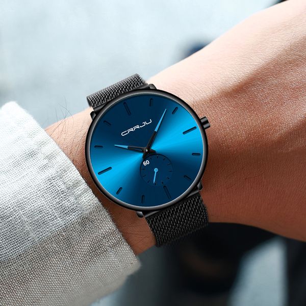 2020 luxury crrju classic business men watch casual waterproof simple ultra-thin quartz wristwatch minimalist mesh clock gift for men, Slivery;brown
2020 luxury crrju classic business men watch casual waterproof simple ultra-thin quartz wristwatch minimalist mesh clock gift for men, Slivery;brown