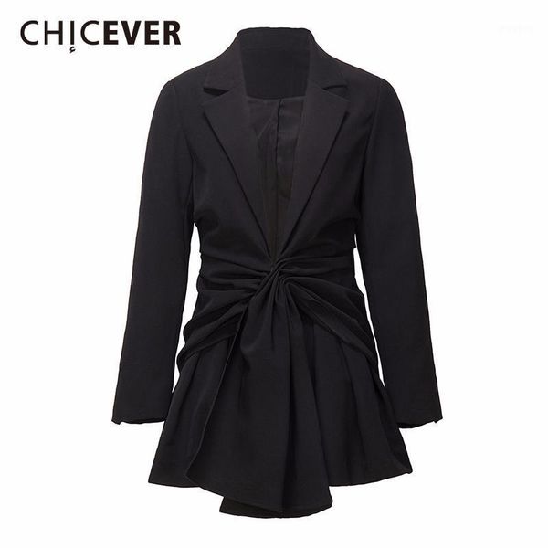 chicever black blazer for women notched collar long sleeve high waist ruched designer skirts hem loose coats female 2020 clothes1, White;black
chicever black blazer for women notched collar long sleeve high waist ruched designer skirts hem loose coats female 2020 clothes1, White;black
