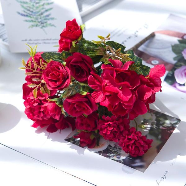 decorative flowers & wreaths 1 bunch 7 forks artificial rose hydrangea home decoration accessories silk flower diy wedding living room furni
decorative flowers & wreaths 1 bunch 7 forks artificial rose hydrangea home decoration accessories silk flower diy wedding living room furni