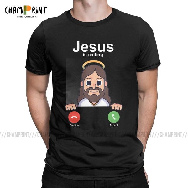 sport men's t-shirts faith believer gift funny christian jesus is calling amazing tees christian jesus god t shirt summer clothing
sport men's t-shirts faith believer gift funny christian jesus is calling amazing tees christian jesus god t shirt summer clothing