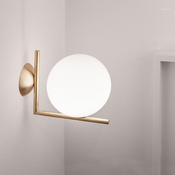 modern creative metal silver / golden plating wall sconce with led e27 white frosted glass ball shade wall lamp for passage1
modern creative metal silver / golden plating wall sconce with led e27 white frosted glass ball shade wall lamp for passage1