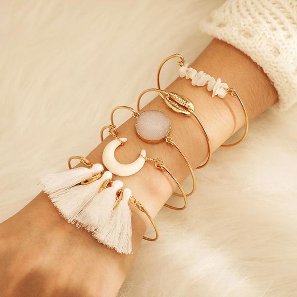 charm bracelets tocona boho tassel gold shell horn stone bracelet bangle set for women geometric natural jewelry 5pcs /set 8195, Golden;silver
charm bracelets tocona boho tassel gold shell horn stone bracelet bangle set for women geometric natural jewelry 5pcs /set 8195, Golden;silver
