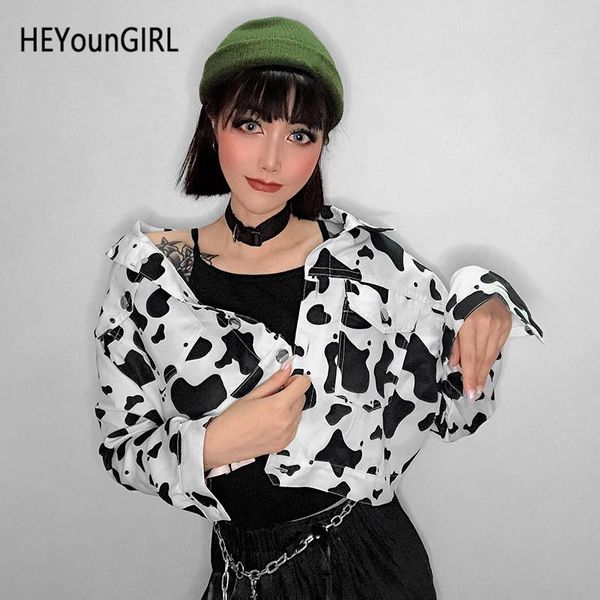 heyoungirl cow animal print cropped jacket black white casual coat women long sleeve koean thin overcoat autumn streetwear, Black;brown
heyoungirl cow animal print cropped jacket black white casual coat women long sleeve koean thin overcoat autumn streetwear, Black;brown