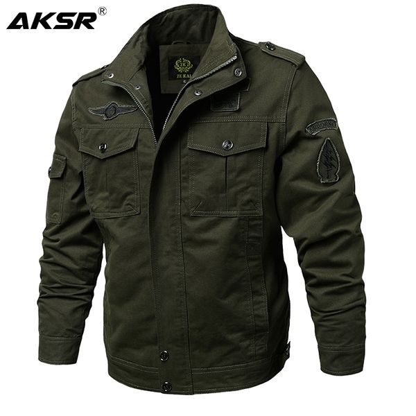 aksar plus size men spring autumn cotton military jacket coat army men's bomber pilot jackets mens cargo lightweight jacket 201118, Black;brown
aksar plus size men spring autumn cotton military jacket coat army men's bomber pilot jackets mens cargo lightweight jacket 201118, Black;brown