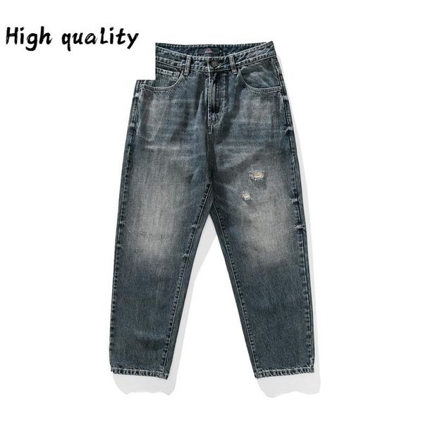 autumn 2020 straight pants men's fashion brand ins men's wear old washed worn jeans, Blue
autumn 2020 straight pants men's fashion brand ins men's wear old washed worn jeans, Blue