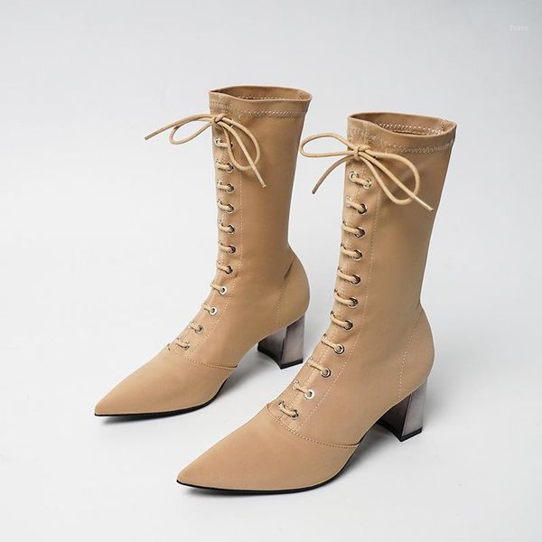 boots women ankle sock 2021 fashion autumn winter cross strap stretch chunky high heels pointed toe shoes1, Black
boots women ankle sock 2021 fashion autumn winter cross strap stretch chunky high heels pointed toe shoes1, Black