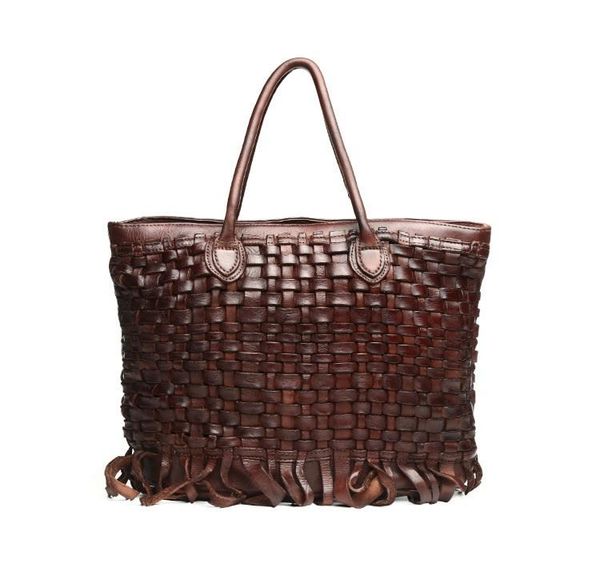 women genuine leather woven tote handbag female real cow leather black brown shoulder bag large casual messenger bag
women genuine leather woven tote handbag female real cow leather black brown shoulder bag large casual messenger bag