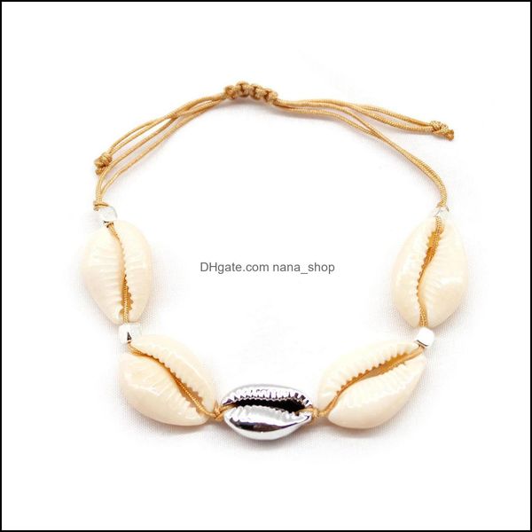 charm bracelets jewelry shell bracelet for women seashell statement adjustable sea cord bib collar hawaiian drop delivery 2021 8qwpd, Golden;silver
charm bracelets jewelry shell bracelet for women seashell statement adjustable sea cord bib collar hawaiian drop delivery 2021 8qwpd, Golden;silver