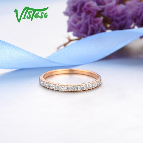 vistoso genuine 14k 585 rose gold sparkling diamond delicate ring for women anniversary engagement fashion trendy fine jewelry q1218, Golden;silver
vistoso genuine 14k 585 rose gold sparkling diamond delicate ring for women anniversary engagement fashion trendy fine jewelry q1218, Golden;silver