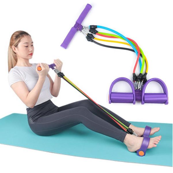 resistance bands adjustable 100lbs pedal band elastic pull rope with 5-tubes for women home fitness workout exercise abdomen trainer
resistance bands adjustable 100lbs pedal band elastic pull rope with 5-tubes for women home fitness workout exercise abdomen trainer