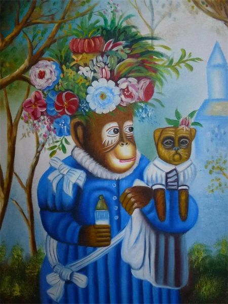 abstract monkey & pug portrait home decor handpainted &hd print oil painting on canvas wall art canvas pictures e22
abstract monkey & pug portrait home decor handpainted &hd print oil painting on canvas wall art canvas pictures e22