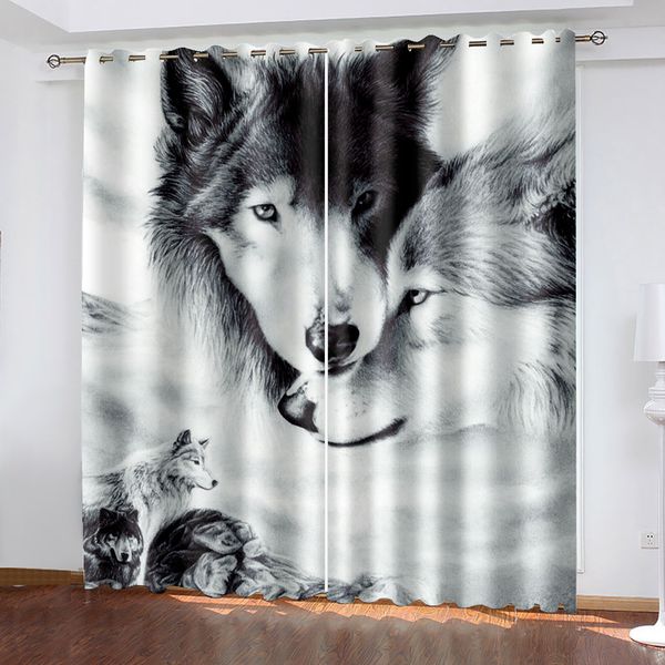luxury blackout 3d window curtains for living room bedroom black and grey animal curtains personality curtains
luxury blackout 3d window curtains for living room bedroom black and grey animal curtains personality curtains