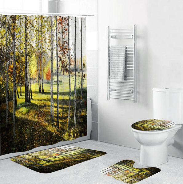 bathroom shower curtain set green sunny grove printing waterproof anti slip pedestal rug lid toilet cover bath mat set
bathroom shower curtain set green sunny grove printing waterproof anti slip pedestal rug lid toilet cover bath mat set