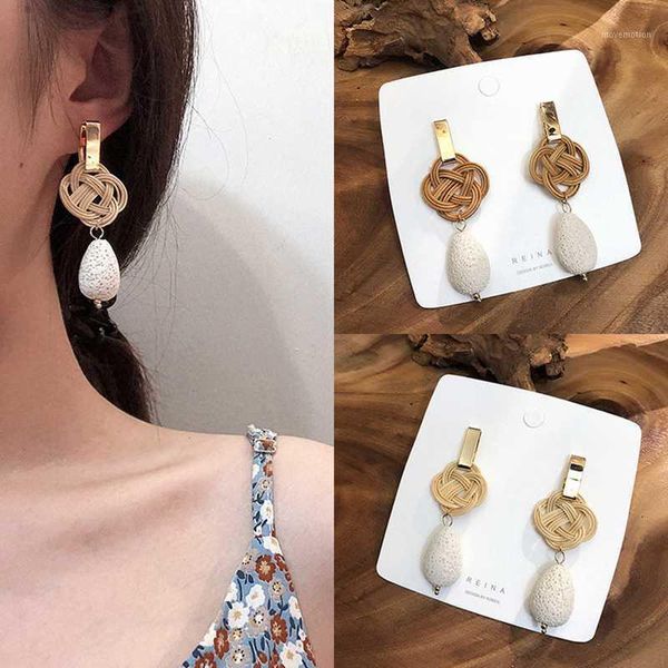 new rattan vine knit drop earrings handmade wooden straw weave long round for women jewelry geometry boucle d'oreille1, Silver
new rattan vine knit drop earrings handmade wooden straw weave long round for women jewelry geometry boucle d'oreille1, Silver
