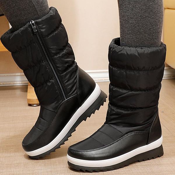 snow boots women waterproof shoes winter zip boots mid-calf women platform casual down plush shoes bota feminina 2020, Black
snow boots women waterproof shoes winter zip boots mid-calf women platform casual down plush shoes bota feminina 2020, Black