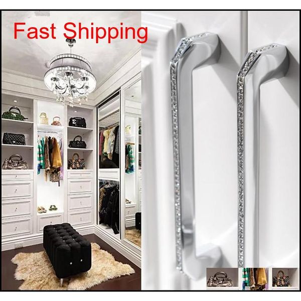 24k gold or chrome czech crystal drawer cabinet knobs wardrobe door handle furniture knobs pull handle qyldyz new_dhbest