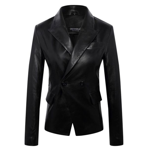 women's leather & faux fashion genuine jacket plus size soft suit suede lady business suits sales women coat, Black
women's leather & faux fashion genuine jacket plus size soft suit suede lady business suits sales women coat, Black