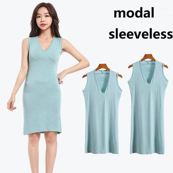 2020 spring and summer modal v-neck dress sleeveless slim fit vest skirt outwear mini dress sleepwear casual nightdress homewear1, Black;red
2020 spring and summer modal v-neck dress sleeveless slim fit vest skirt outwear mini dress sleepwear casual nightdress homewear1, Black;red