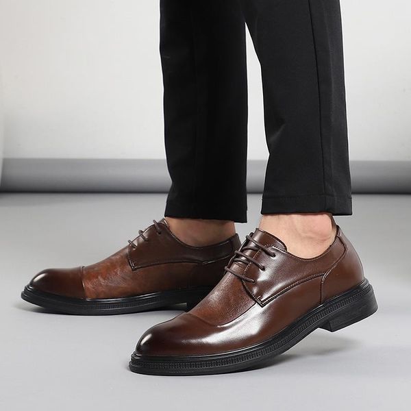 dress shoes men leather gentleman oxford for office shoe weddings oxfords formal man classic high-quality, Black
dress shoes men leather gentleman oxford for office shoe weddings oxfords formal man classic high-quality, Black