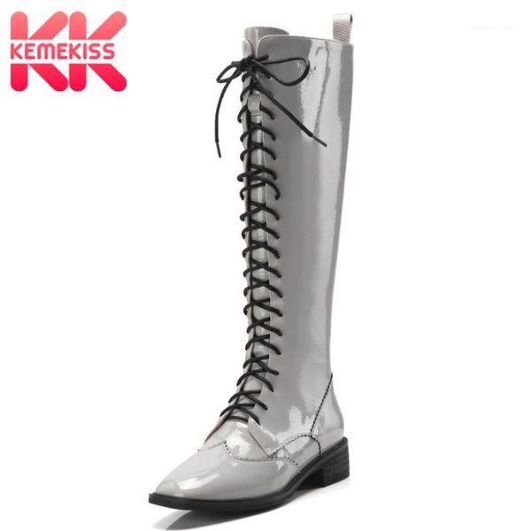 boots kemekiss women gladiator flats fashion zipper winter shoes knee high lace up designer size 34-391, Black
boots kemekiss women gladiator flats fashion zipper winter shoes knee high lace up designer size 34-391, Black