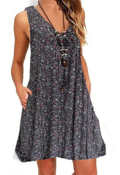 2020 new printed sleeveless v-neck 2020 new dress printed sleeveless v-neck dress 1fmul, Black;gray
2020 new printed sleeveless v-neck 2020 new dress printed sleeveless v-neck dress 1fmul, Black;gray