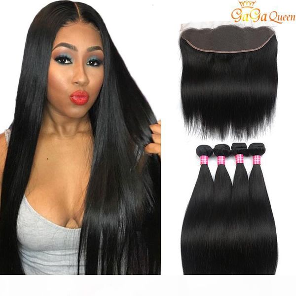 ear to ear lace frontal with straight hair bundles unprocessed virgin brazilian straight human hair with 13x4 lace frontal closure part, Black;brown
ear to ear lace frontal with straight hair bundles unprocessed virgin brazilian straight human hair with 13x4 lace frontal closure part, Black;brown