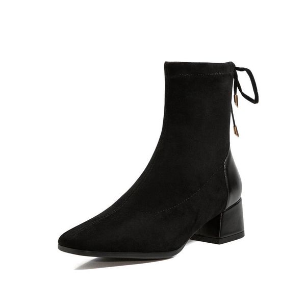 2021 new round toe women ankle fashion flock square high heel all match short woman shoes fur boots size 34-43 vd8m, Black
2021 new round toe women ankle fashion flock square high heel all match short woman shoes fur boots size 34-43 vd8m, Black