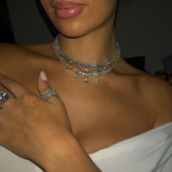 2020 iced out bling 5a cubic zirconia wedding engagement women jewelry multi layerd drip cz tennis chain cross choker necklace, Golden;silver
2020 iced out bling 5a cubic zirconia wedding engagement women jewelry multi layerd drip cz tennis chain cross choker necklace, Golden;silver