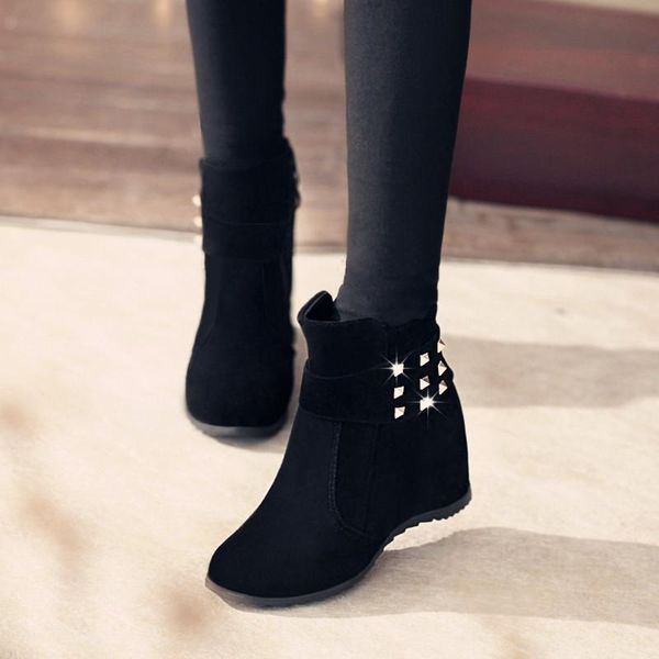 jane nilu's new autumn and winter women's boots rivet inner increase student high-heeled short boots women's spring and autum, Black
jane nilu's new autumn and winter women's boots rivet inner increase student high-heeled short boots women's spring and autum, Black