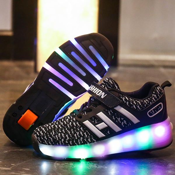 kids glowing sneakers sneakers with wheels led light up roller skates sport luminous lighted shoes for kids boys pink blue black
kids glowing sneakers sneakers with wheels led light up roller skates sport luminous lighted shoes for kids boys pink blue black