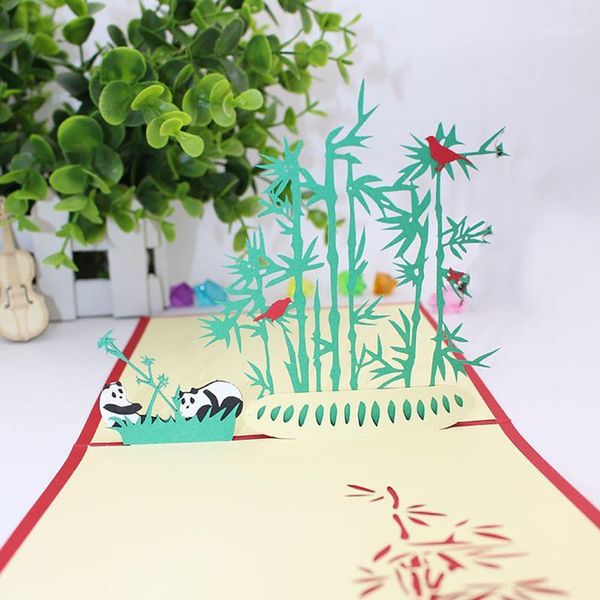 greeting card new design cute panda bamboo personalized handmade 3d paper cut sculpture wish card invitation cards wholesale1
greeting card new design cute panda bamboo personalized handmade 3d paper cut sculpture wish card invitation cards wholesale1