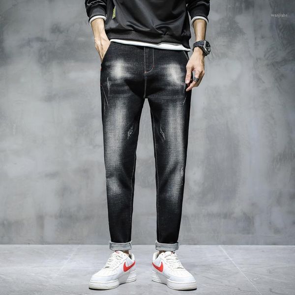 2021 winter men student thicken warm harem jeans male casual stretch cropped pencil pants fashion slim straight denim trousers1, Blue
2021 winter men student thicken warm harem jeans male casual stretch cropped pencil pants fashion slim straight denim trousers1, Blue