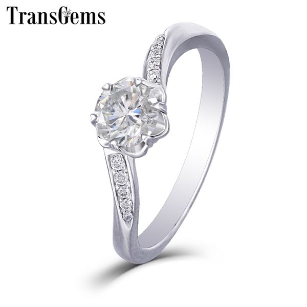 transgems 14k 585 white gold engagement ring for women center 1ct 6.5mm f color ring with accents y200620, Slivery;golden
transgems 14k 585 white gold engagement ring for women center 1ct 6.5mm f color ring with accents y200620, Slivery;golden